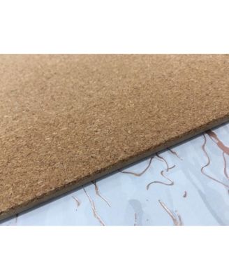 Marble Cork 6pc Placemats – 12" x 18", Washable, Heat Resistant, Non-Slip Table Mats for Kitchen & Dining