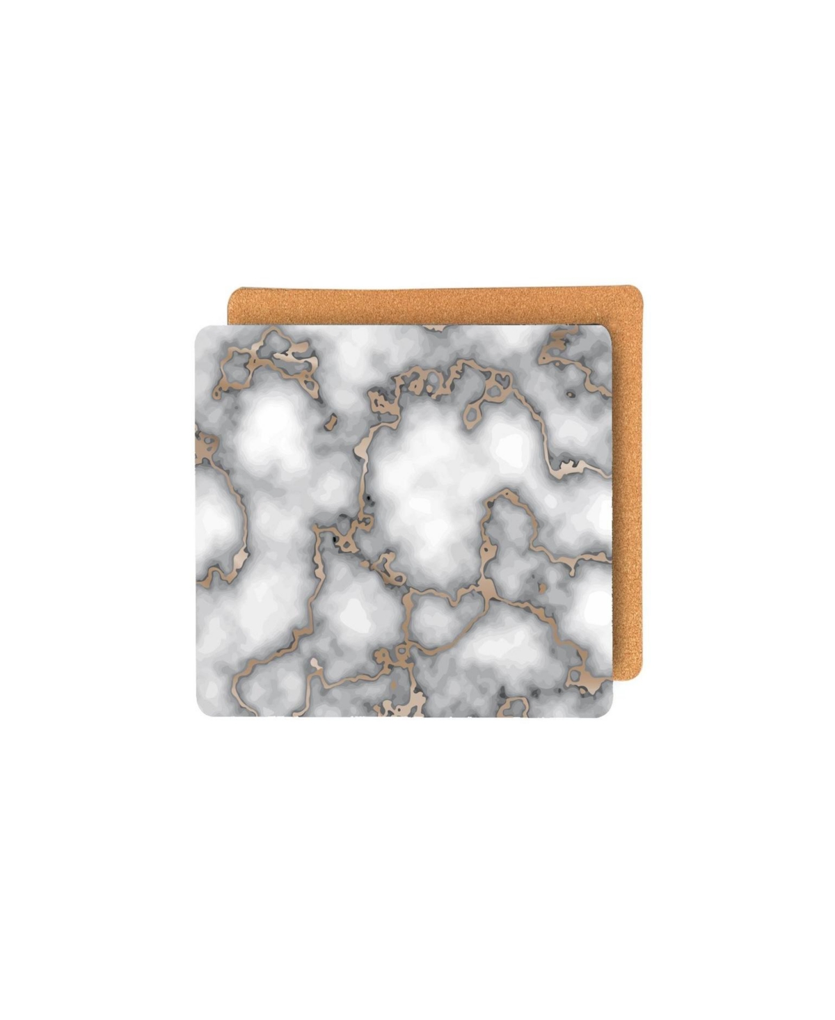 Dainty Home Marble Cork Place Mats, Washable Placemats  Set of 6, Heat Resistant Placemats, Non Slip, Table Mat, Table Placem