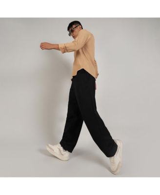 Men's Beige Textured Micro Buffalo Check Shirt