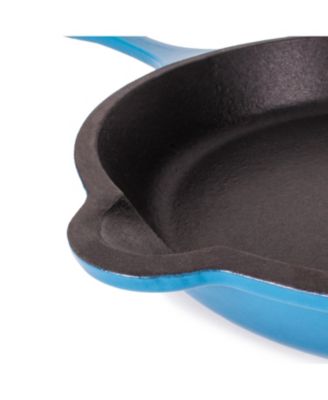 Neo 3pc Cast Iron Fry Pan & Grill Pan Set with Slotted Steak Press