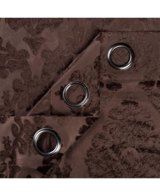 Premium Devore Sheer Grommet Curtains - Classy, Light Filtering Drapes for Living Room or Bedroom - 52" x 96" - Blue, 2 Panels