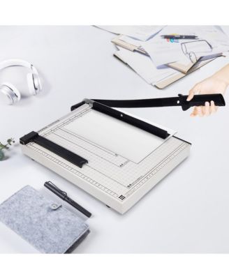 15" Cut Length B4 Paper Cutter Guillotine 12 Sheet Cutting Machine Photo Trimmer