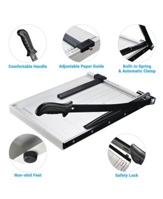 15" Cut Length B4 Paper Cutter Guillotine 12 Sheet Cutting Machine Photo Trimmer