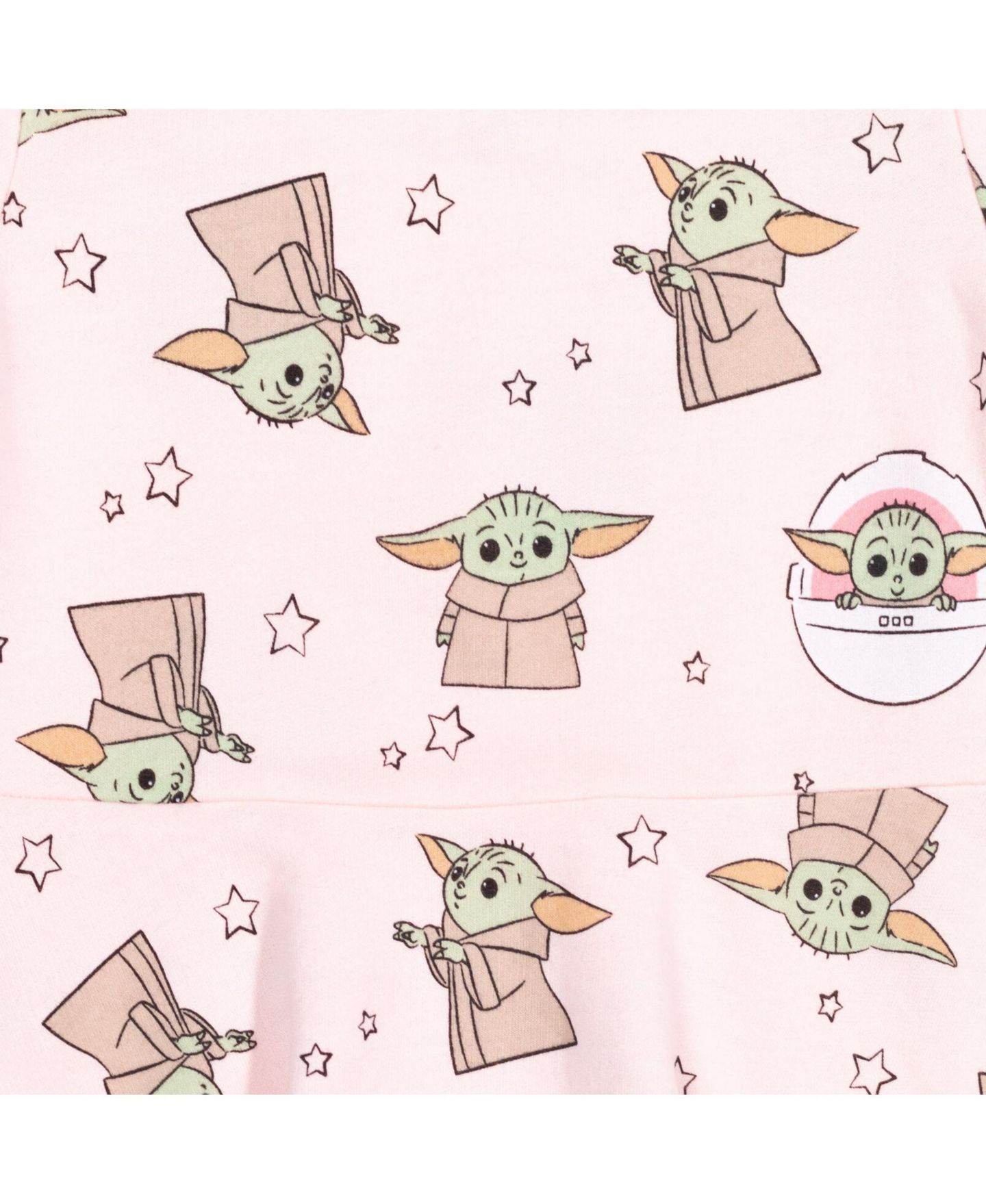 Платье Star Wars Yoda French Terry Skater Dress to для девочек, цвет: Розовый — фото 4