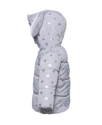 Baby Girls Soft Fleece Lined Puffer Jacket Winter Coat