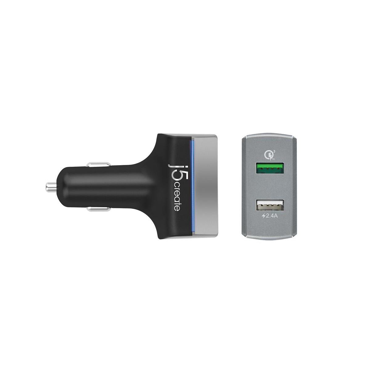 j5create JUPV20 2-Port Usb QC3 Car Charger