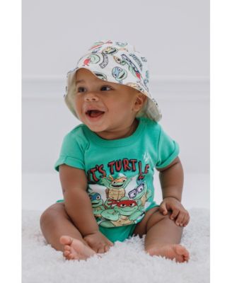 Baby Boys Donatello Raphael Leonardo Romper and Bucket Sun Hat