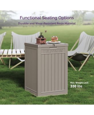 48 Gallon Outdoor Patio Deck Storage Box Floor Decor