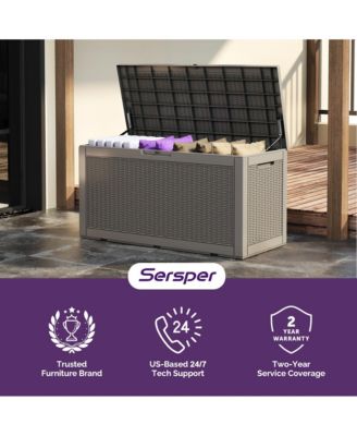 100 Gallon Outdoor Patio Deck Storage Box Floor Decor