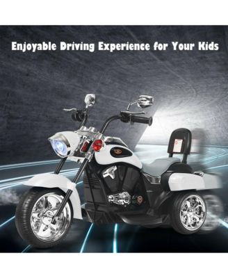 6V Kids Ride On Chopper Motorcycle 3 Wheel Trike with Headlight
