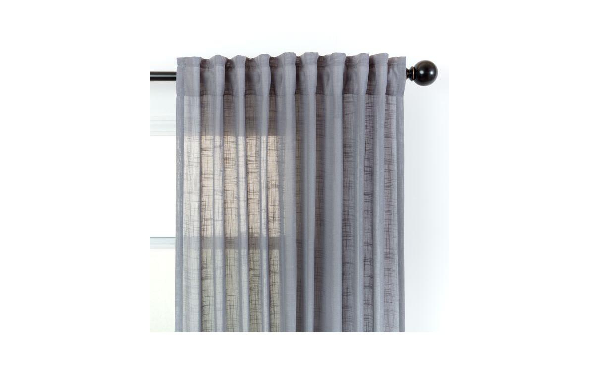 Chanasya Premium 2-Panel Soft Textured Semi Sheer Curtains for Window Living Room Bedroom Kitchen Office