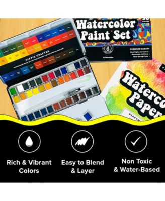 Premium Watercolor Paint Set 36 Colors