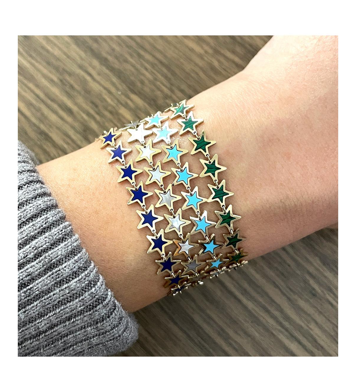 The LoveryStar Bracelet 14K Gold - Turquoise