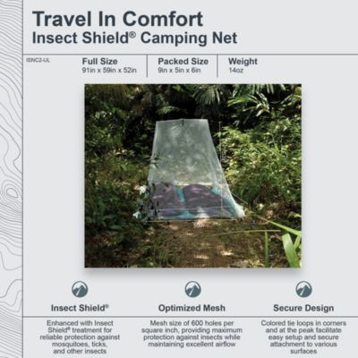 - Premium - Insect Shield Ultralight Camping Net - Double