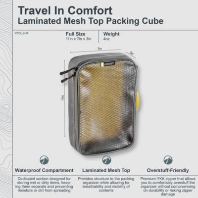 - Premium - Laminated Mesh Top Packing Cube - Medium