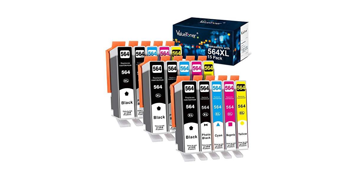 Valuetoner 15 Pack 564XL Ink Cartridge Replacement for Hp 564 Xl 564XL for Photosmart 5520 6520 7520 7525 5510 Officejet 4620 DeskJet 3500 Printer - B