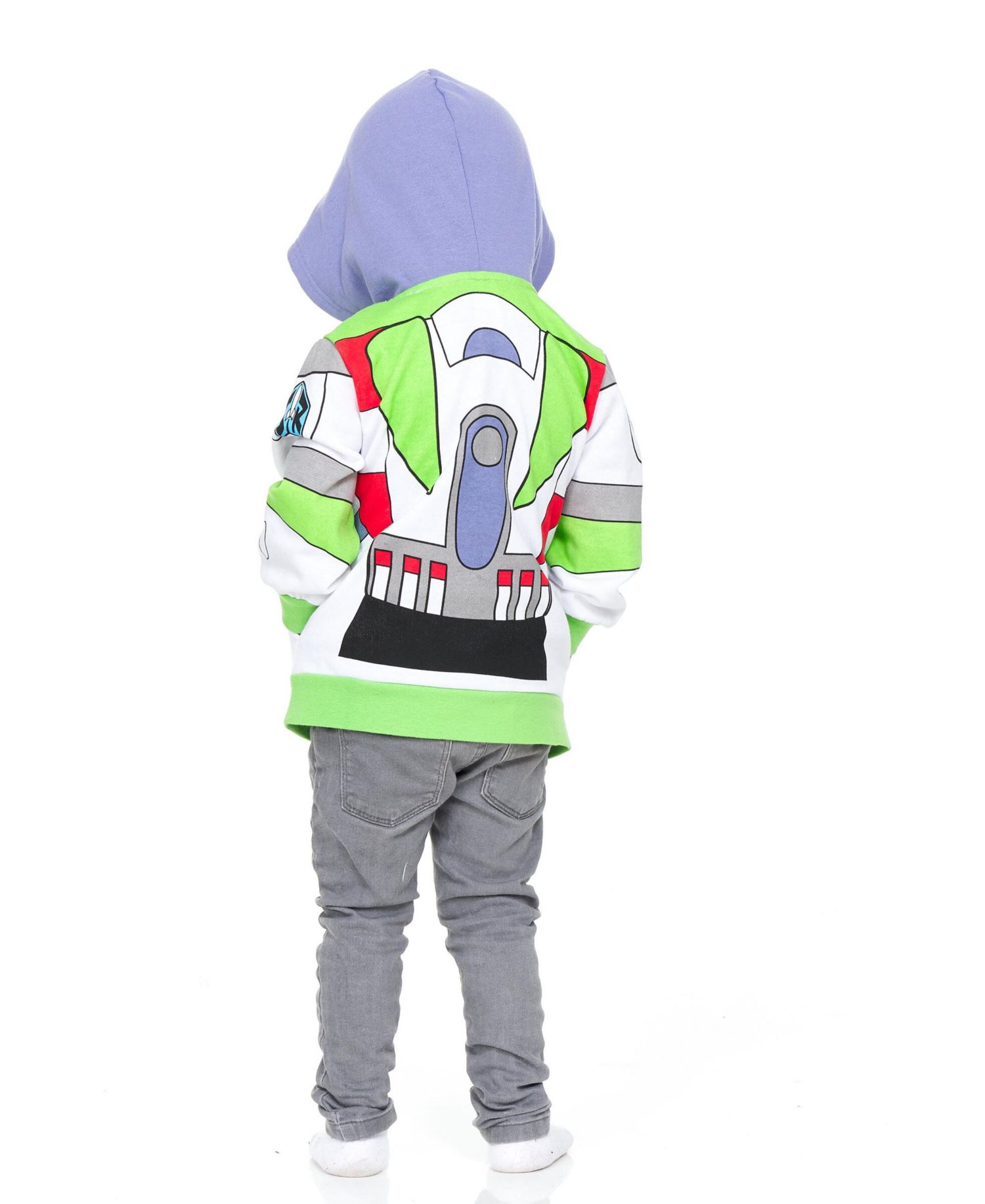 Boy's (6-12) Buzz Lightyear Cosplay Fleece Zip-Up Hoodie