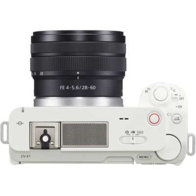 ZV-E1 Mirrorless Camera with FE 28-60mm f/4-5.6 Lens, White