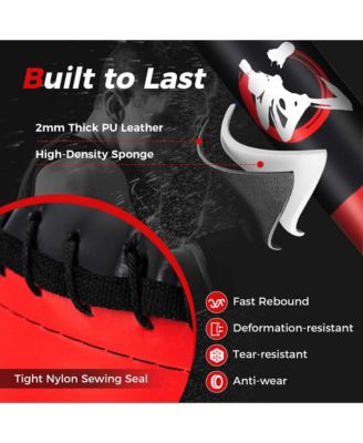 70" Freestanding Punching Bag with Fillable Base 12 Suction Cups & Shock Absorbers