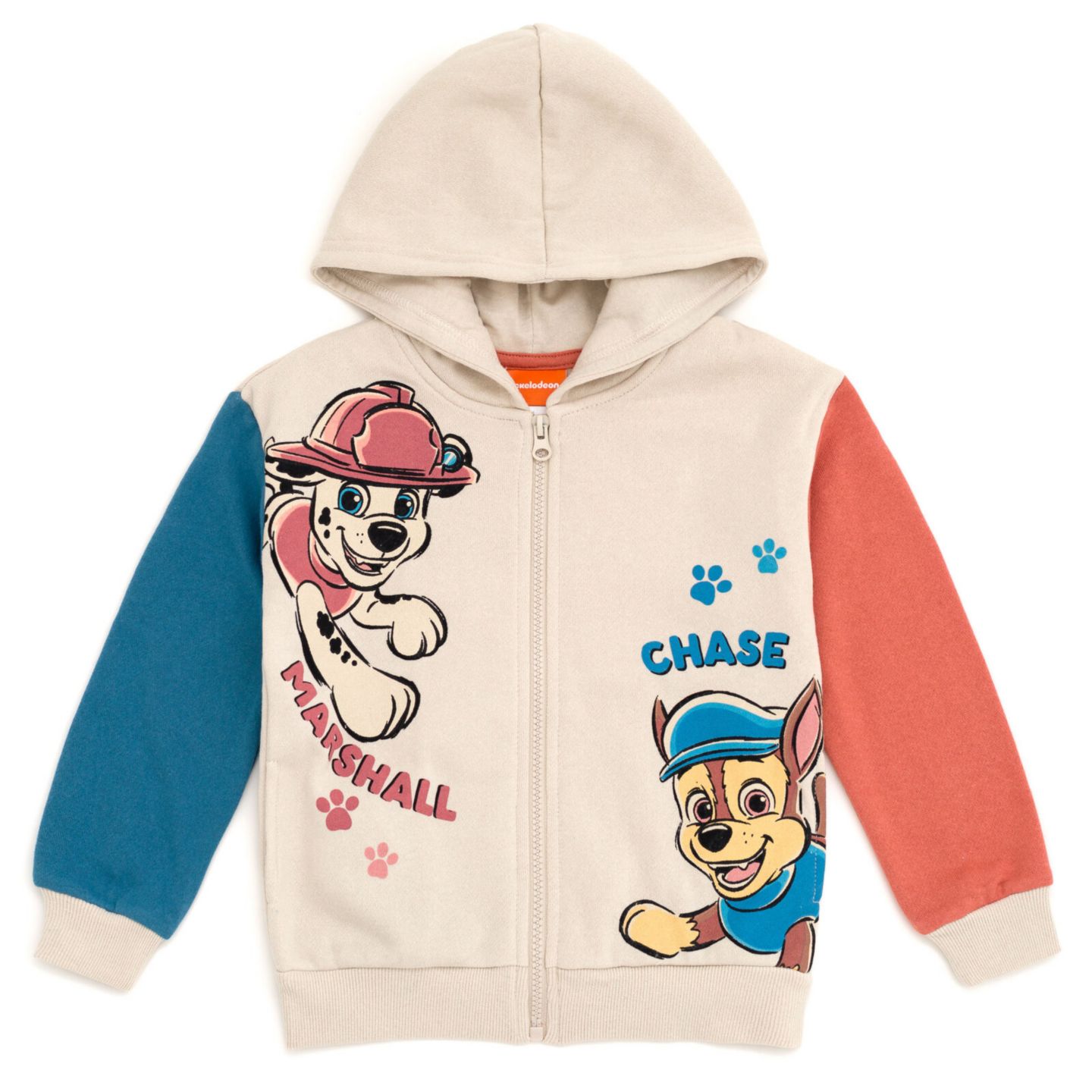 Худи Paw Patrol Fleece Zip Up для мальчиков-малышей, цвет: Синий / Красный — фото 1