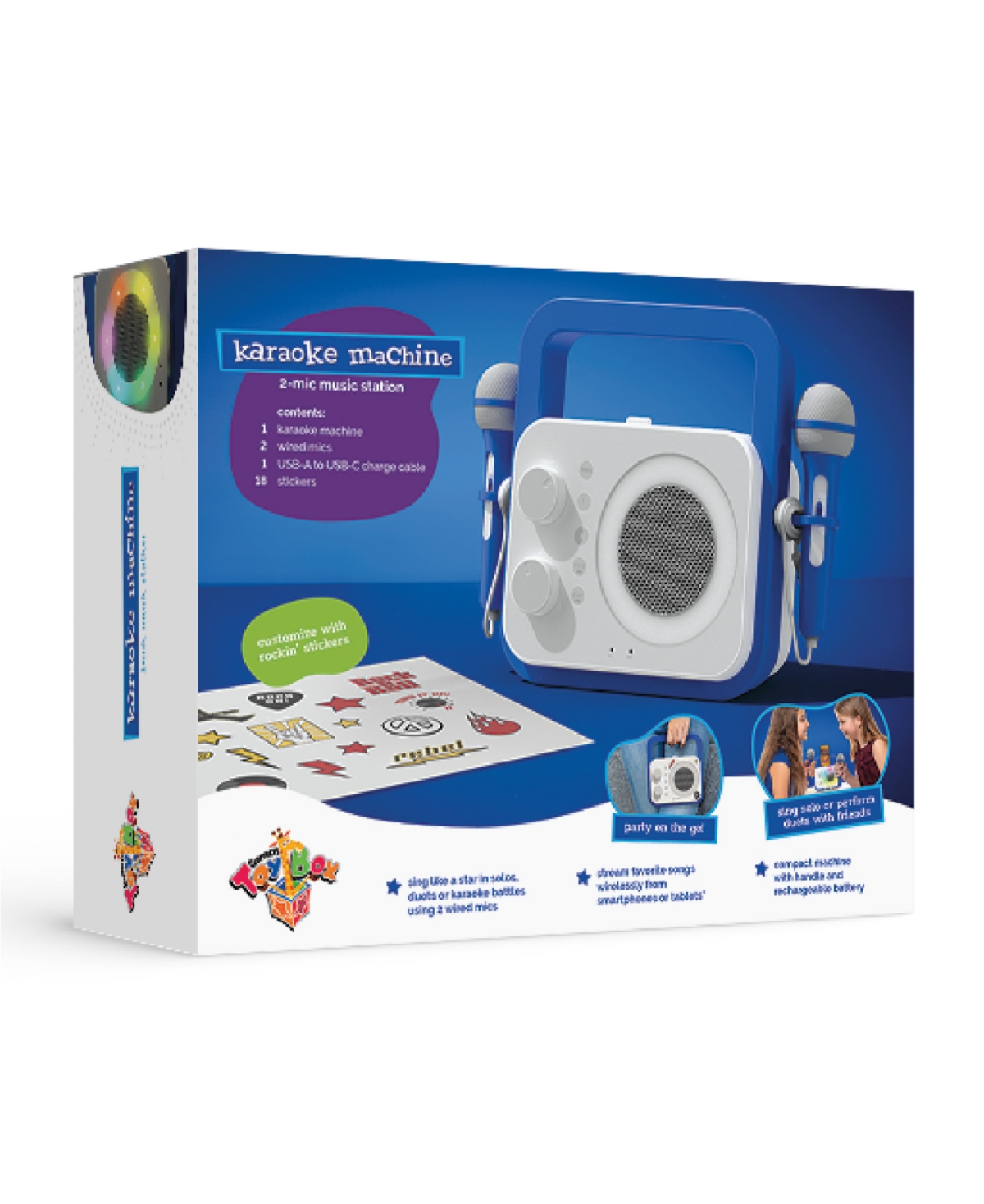 Geoffrey's Toy Box 2-Mic Karaoke Machine Music Station, Created for Macy's