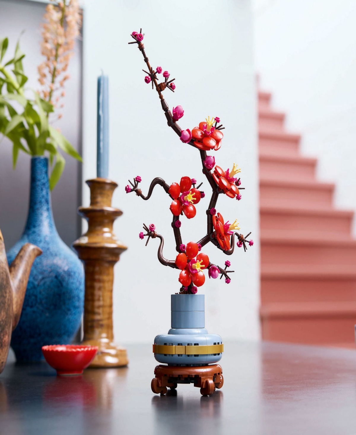 Lego Icons Plum Blossom Flower Decor Display Set For Office Decor 10369 Building Set, 327 Pieces In Multi Color