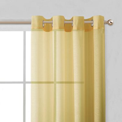 Melrose Semi Sheer Window Panel Set, 110" W x 84" L