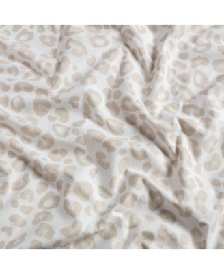 Premium Ceramic Leaves Botanical Print Ultra Soft Microfiber 4-Pc. Sheet Set