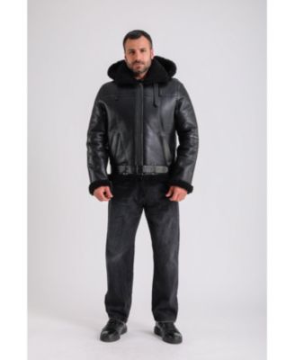 Men's Premium Black Sheepskin Jacket