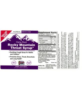 Herbs Etc. Rocky Mountan Throat Syrup 8 oz