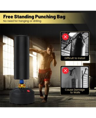 Freestanding Punching Bag Kickboxing Bag with Stand and Suction Cup Base