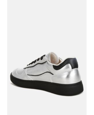 Kyniska Metallic Faux Leather Everyday Sneakers