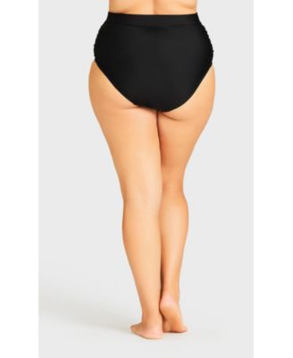Plus Size High Waist Swim Brief