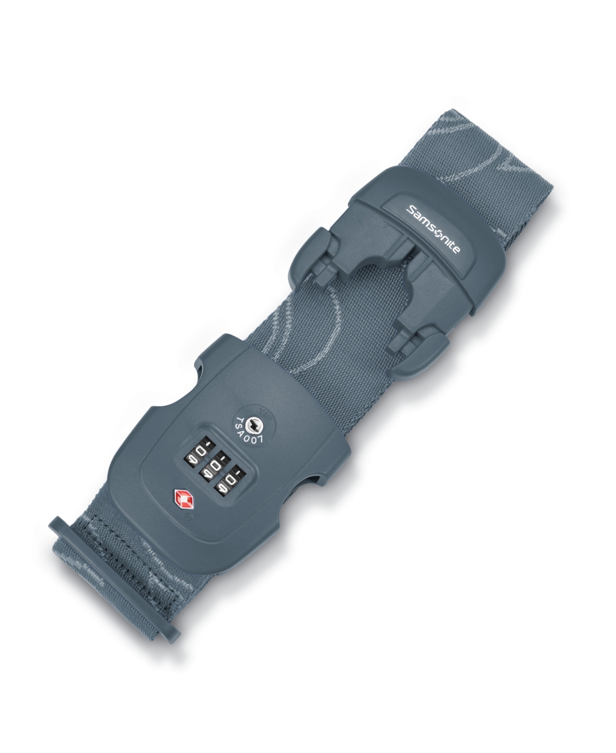 Samsonite 3-dial Luggage Strap In Slate Blue