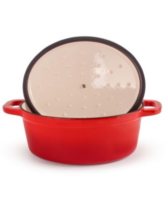 Neo 5pc Cast Iron Oval Dutch Oven Set with 10" Fry Pan, 5qt. & 8qt.