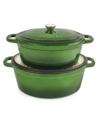 Neo 5pc Cast Iron Oval Dutch Oven Set with 10" Fry Pan, 5qt. & 8qt.