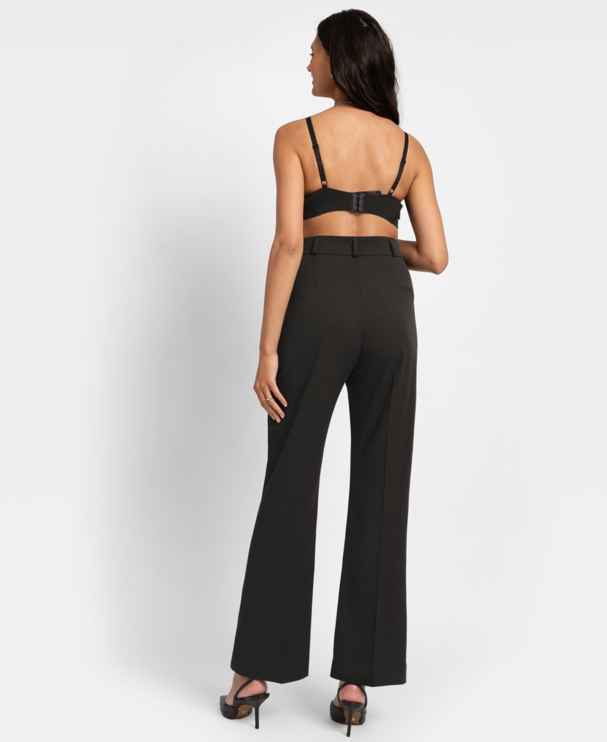 SERAPHINE WOMEN'S OVER BUMP BOOT CUT MATERNITY TROUSERS 
