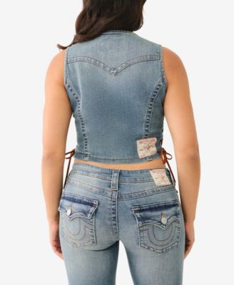 True Religion Women's Lace Up Vest - Macy's