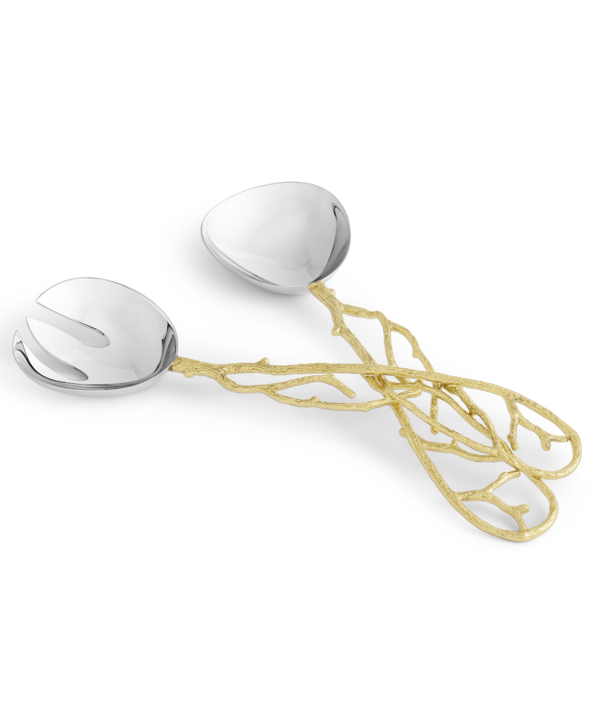 Michael Aram Butterfly Ginkgo White And Gold Serving Set In No Color