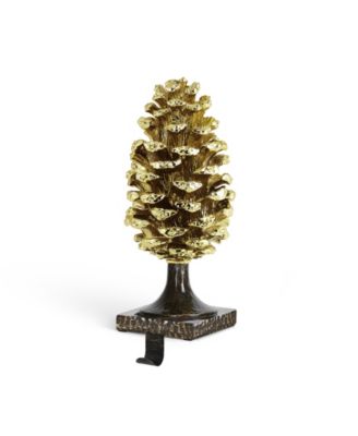 Pinecone Stocking Holder, 4.2" x 4.6"