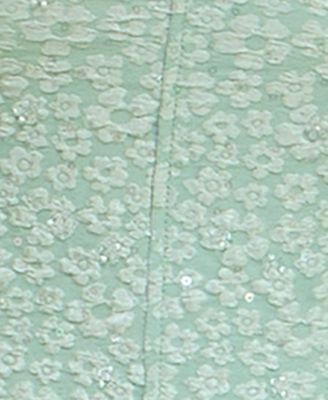 Juniors' Sequinned Balloon-Skirt Mini Dress