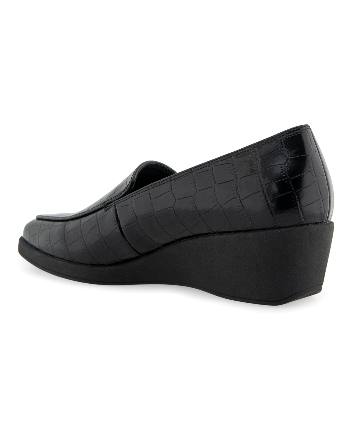 AEROSOLES WOMEN'S TART WEDGE HEEL LOAFERS 