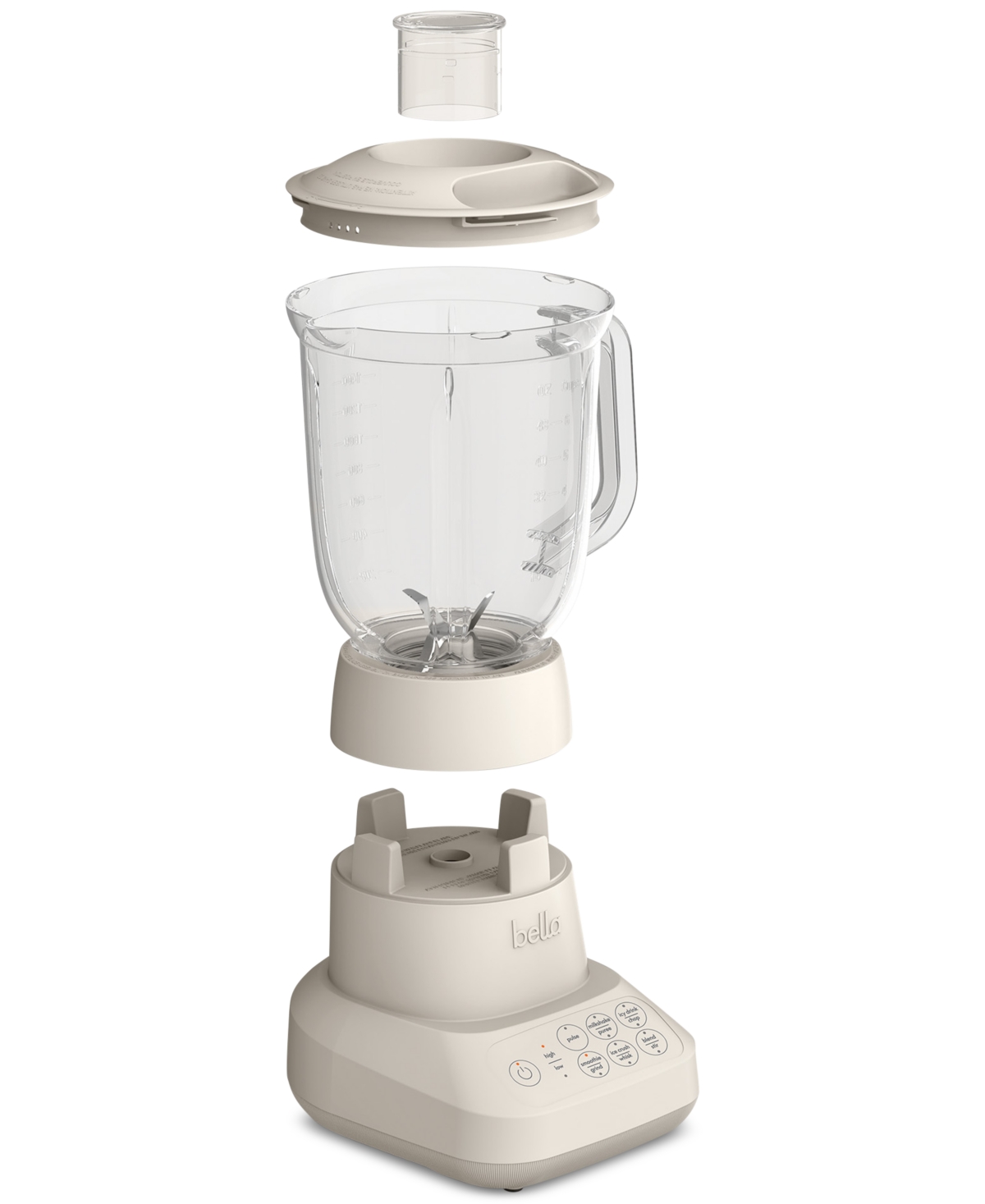 Bella Flip Store 10-speed 450-watt 6-cup Blender In Oatmilk