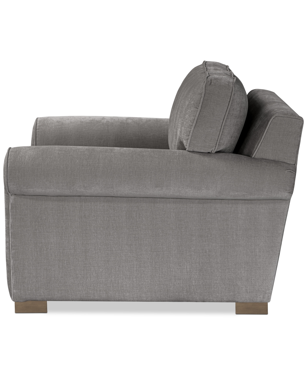 Macy's Marlyann Fabric Roll Arm Accent Chair, Exclusively At  In Otter