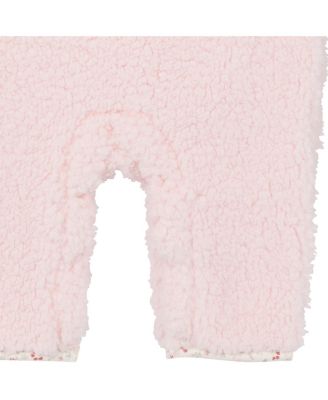 Baby Girls Fleece Romper with Half Zipper