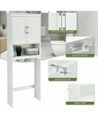 Over Toilet Space Saver Bathroom Organizer with Storage Cabinet