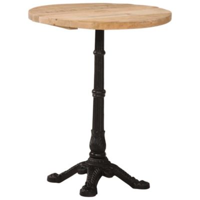 Bistro Table  23.6"x29.9" Rough Mango Wood