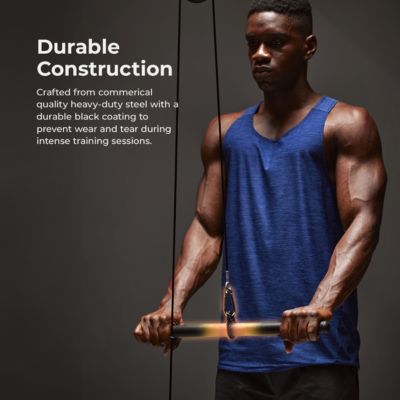 Rotating Straight Bar Cable Attachment, Up to 330 LBs Support