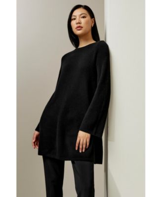 Women's Cashmere Detachable Turtleneck Pullover Sweater