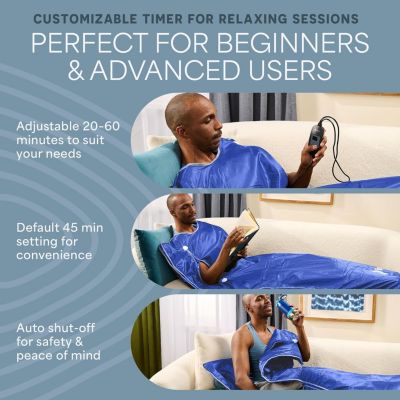 Infrared Sauna Blanket Full Body – Portable Lifepro Sauna Blanket with Adjustable Heat & Timer, Home Detox & Relaxation Sauna Blanket